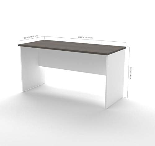 Bestar 3-Piece Set Including a U-Shaped Desk with Hutch, a lateral File Cabinet, and a Bookcase - Innova