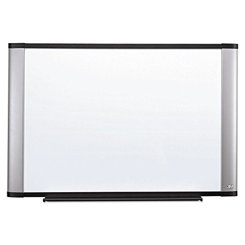 3M Melamine White Dry Erase Board, 48 X 36, Silver Aluminum Frame (M4836a)