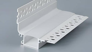 HISANDUK 30-Pack Plaster-in LED Aluminum Channel for Cabinet Kitchen Strip Lighting