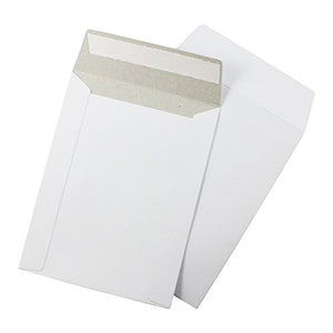 4000 EcoSwift 6 x 8 CD/DVD Photo Mailers Stay Flats White Cardboard Self Seal Envelopes 6x8