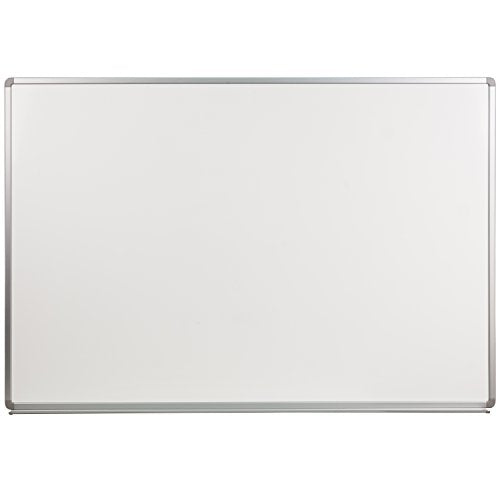 Flash Furniture 6' W x 4' H Porcelain Magnetic Marker Board