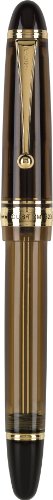 PILOT Custom 823 Fountain Pen, Amber Barrel, Medium Nib, Blue Ink (60556)