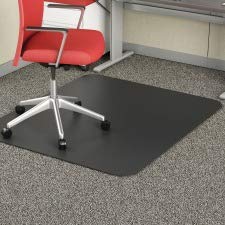 Deflecto CM11242BLK Rectangular Chairmat, Low Pile, 45-Inch x53-Inch, Black