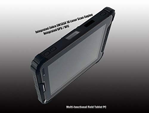 Android 9.0 Rugged Industrial Tablet PC, 8-inch | with 1D Barcode Scanner | IP67 Waterproof & Drop Tested | 10000mAH Battery | GPS | 4G LTE, for Enterprise Mobility