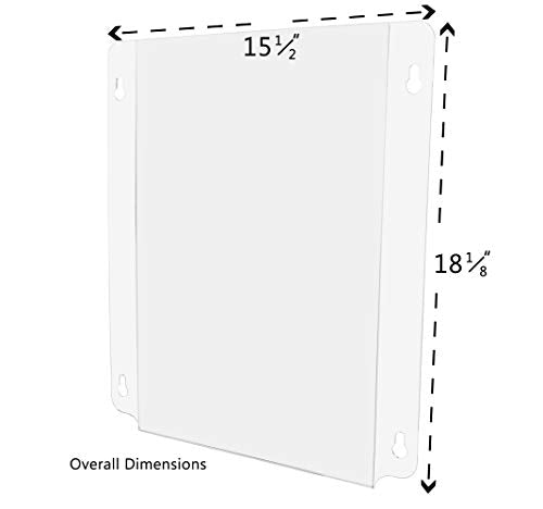 Marketing Holders 12" W x 18" H Window Sign Mount Signage with Suction Cups Pack of 6 Double-Sided Hours of Operation Announcement Holders