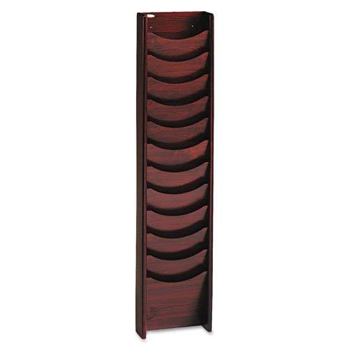 Safco Products 4331MH Wood Magazine Rack, 12 Pocket, Mahogany