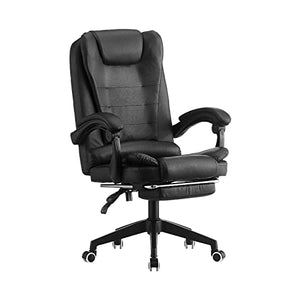 HUIQC Ergonomic Boss Chair with Headrest, Footrest, and Reclining Feature