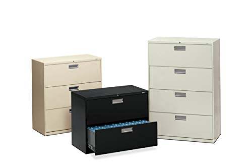 HON Brigade 600 Series Lateral File Cabinet 36" W, 3 Drawers, Putty (H683)