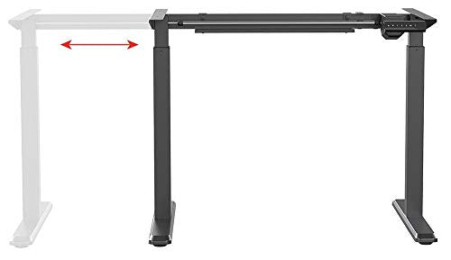 Monoprice Height Adjustable Sit-Stand Riser Table Desk Frame - Black with Electric Single Motor, Compatible with Desktops from 39 Inches Up to 63 Inches Wide - Workstream Collection