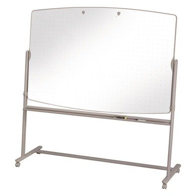 Reversible Mobile Presentation Easel, Dry-Erase, 72 x 48, White/Neutral