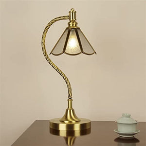 None European Style Copper LED Desk Lamp