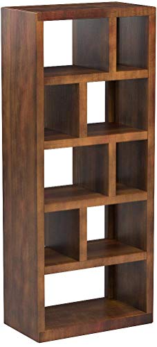Ashley Furniture Signature Design - Lobink Bookcase - 9 Storage Different Size Cubbies - Brown Finish