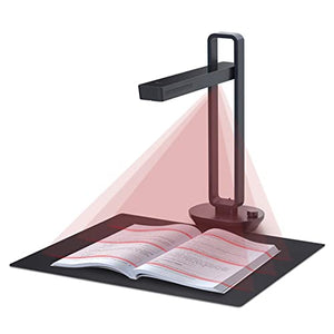 CZUR Aura Pro Portable Book Scanner, A3 Document Scanner, Auto-Flatten & Fingerprint Removal Technologies