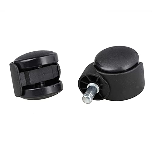 Caster Wheels Set of 4 Black Swivel Casters - Office Chair Replacement Castors