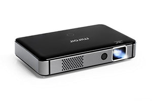 Miroir Smart HD Mini Projector M300A, Surge Series, Android OS with Native Apps Available, LED Lamp, Auto Focus,Built in Rechargeable Battery, HDMI Input and Wireless Input