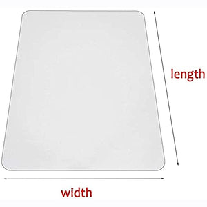 ZWYSL Hard Floor Chair Mats - Clear-2mm, 200x300cm - Smooth, Durable, Easy to Clean - Effective Hard Surface Protection
