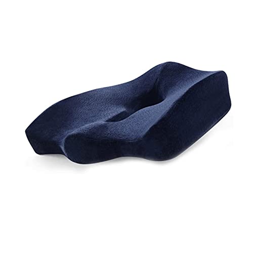GIENEX Memory Foam Seat Cushion for Office Chair - Tailbone, Sciatica, Lower Back Pain Relief - Posture Corrector