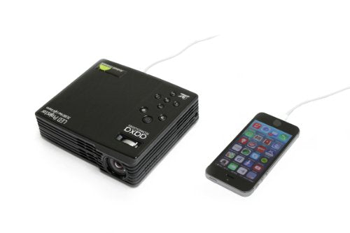 AAXA LED Android Pico/Micro Projector with LED, WXGA 1280x800 Resolution, 550 Lumens, Android OS, WiFi, Bluetooth, HDMI, VGA, 20,000 Hour LED Life, DLP Projector