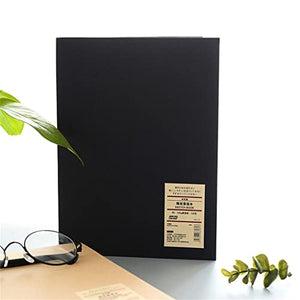 DYCSY 128 Sheets Kraft Paper Notebook Office School Supplies Drawing Sketch Notebooks Blank Inner Page Notepads (Color : A, Size : 25 * 17.6cm)