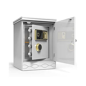 JTKDL Safe Box, Cabinet Hidden Safe, Anti-Theft Bedside Cabinet Deposit Box, Password Fingerprint, Sensitive Alarm System