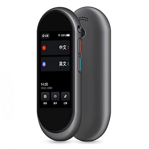 Language Translator Device Real-time Translation Between 43 Languages Offline Translation Between 4 Languages - Go Abroad Travel Study (Color: B)