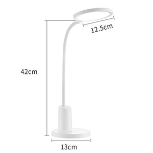 None LED Desk Lamp Eye Protection for Elementary, Middle School, and College Students - Plug-in Bedside Reading Light