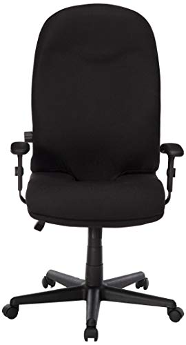 Mayline 9413AG2113 Comfort Series Executive High Back Chair with T-Pad Arms, Black