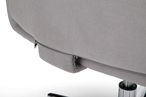 OFM 733-F Modern Fabric Upholstered Office, Cushioned Arm Chair, Grey