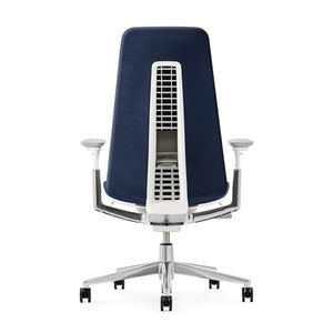 Haworth Fern Ergonomic Office Chair with Digital Knit Finish - Deep Sea Blue