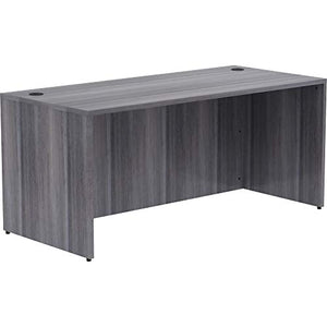 Lorell LLR69546 Weathered Charcoal Laminate Desk Shell