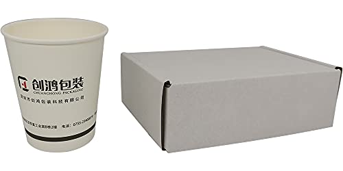 CH-BOX 300 Pack 6x4x2‘’(Inner Size) Corrugated Mailers, Cardboard Small Shipping Boxes, Oyster White (CM642-300)