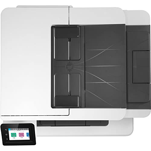 HP Laserjet Pro MFP M428 fdw All-in-One Wireless Monochrome Laser Printer, White - Print Scan Copy Fax - 40 ppm, 1200 x 1200 dpi, Auto Duplex Printing, 50-Sheet ADF, Ethernet, Cbmou External Webcam