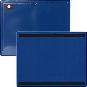 StoreSMART - Magnetic Closure Pocket - Magnetic-Back - 50-Pack - Blue - 8.5" x 11" (MCP8511MBPQB-50)