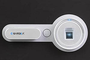 BARSKA AX13498 Biometric Fireproof Safe 0.75 Cu Ft Black Texture with Long Locking Bolts, Small