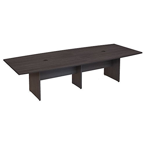 Bush Business Furniture Conference Table for 8-10 People | Boat Shaped 10 FT Engineered Wood Meeting Desk