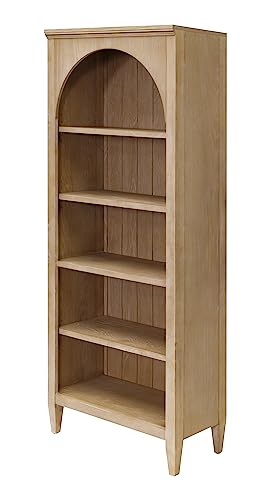 Martin Furniture Modern Wood Open Bookcase Wall, Light Brown