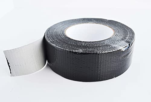 PSBM Black Duct Tape, 2 Inch x 60 Yards, 48 Pack, 7 Mil Thick, Heavy Duty Grade Adhesive for Repairing, Reinforcing, Patching and Sealing