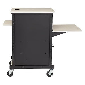 Oklahoma Sound PRC-400 Jumbo Presentation Cart, Ivory Woodgrain, 33"x21"x40