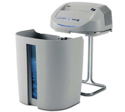 KOBRA +1 SS7 Professional Small Office Strip Cut Shredder; Shreds up to 27 Sheets of Paper at a Time, CDs, DVDs and Credit Cards; Carbon Hardened Cutting Knives Unaffected by Staples and Clips