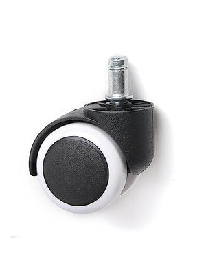 LCARY Office Chair Caster 5 Pcs/Lot 10mm/11mm 2 Inch Universal Wheel Silent - Matte Black