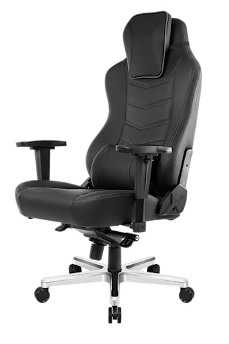 AKRacing Onyx Deluxe Executive Real Leather Desk Chair - Black