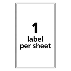 Avery UltraDuty GHS Chemical Labels for Laser Printers, Waterproof, Uv Resistant, 8.5" x 14", 500 Lbls (60508)