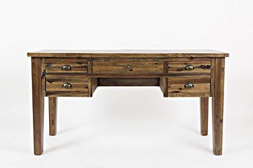 5-Drawer Desk in Oak Finish