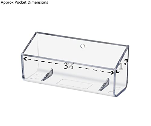Marketing Holders Business Card Rack Single Pocket Wall Mount Gift Card Display Holder Pack of 300