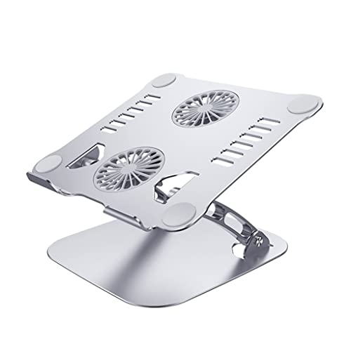 ZYSXJMY Aluminum Alloy USB Lnterface Laptop Stand Dual Fan Radiator Foldable Cooling Base Bracket Mute Notebook Computer Bracket