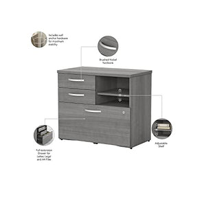 Bush Business Furniture Studio C Office Storage Cabinet, Platinum Gray (SCF130PGSU)