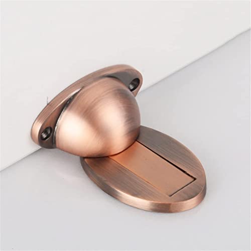 None Copper Magnetic Door Stopper Hidden Doorstop (Color: C/D)