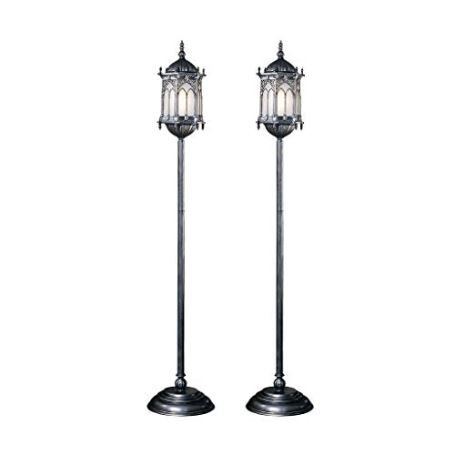 Design Toscano Aberdeen Manor Gothic Lantern Floor Lamp (Set of 2)