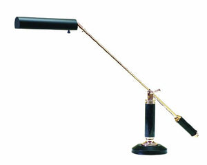 House of Troy Portable Piano/Desk Lamp, Polished Brass with Black - P10-192-617