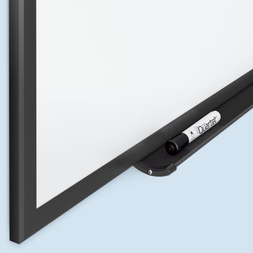 Quartet Porcelain Magnetic Whiteboard, 5 x 3 Feet, Black Aluminum Frame (2545B)